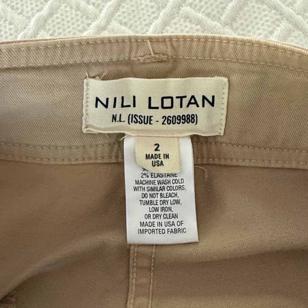Nili Lotan Megan Cotton Twill Pants - Picture 10 of 11